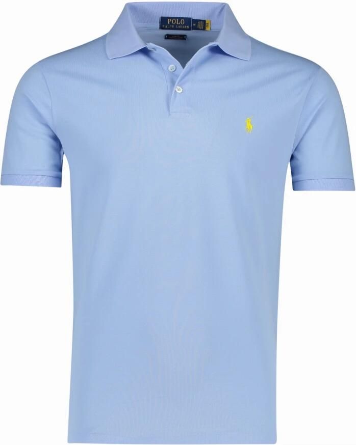 Polo Ralph Lauren Lichtblauw poloshirt met korte mouwen en slim fit Blue Heren - Foto 2