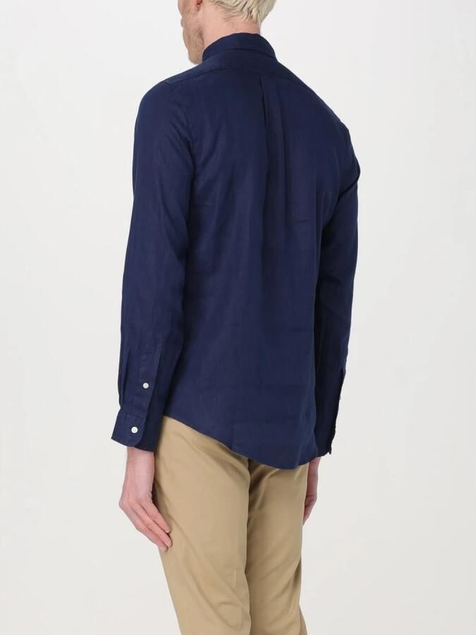 Ralph Lauren Stijlvolle Casual Overhemd Camicia Sportiva ML BD Blue Heren - Foto 3