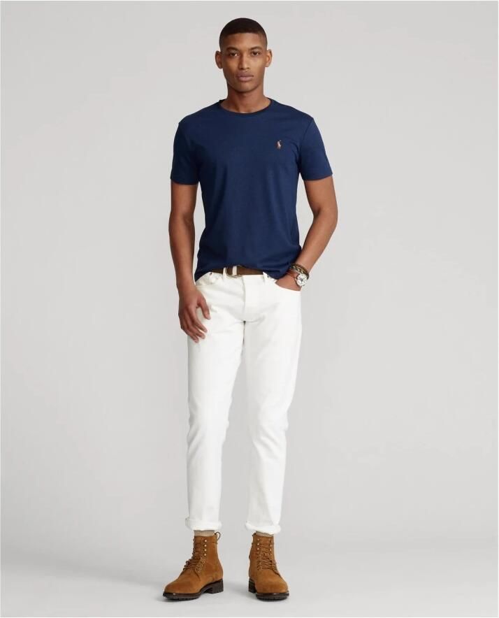 Polo Ralph Lauren T-shirt Korte Mouw T-SHIRT AJUSTE COL ROND EN PIMA COTON LOGO PONY PLAYER MULTICOLO - Foto 4