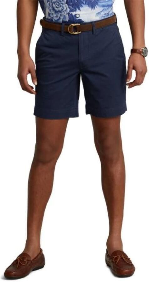 Polo Ralph Lauren Donkerblauwe Katoenen Shorts Regular Fit Blue Heren - Foto 2