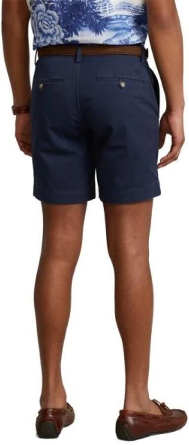 Polo Ralph Lauren Donkerblauwe Katoenen Shorts Regular Fit Blue Heren - Foto 3