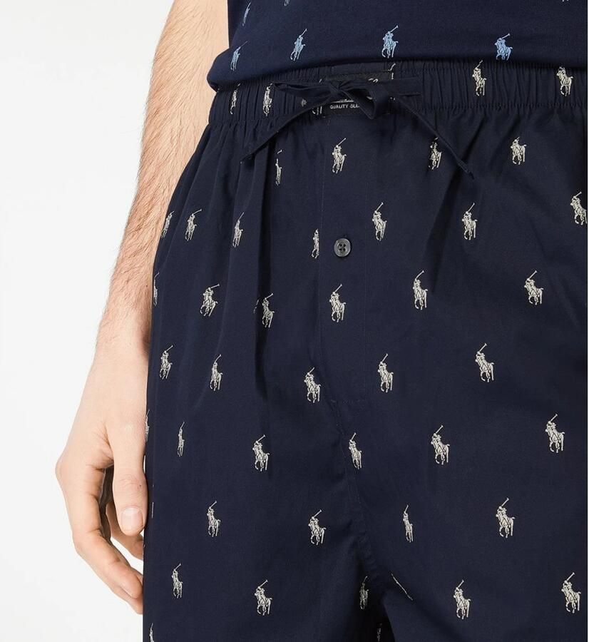 Polo Ralph Lauren Underwear Pyjamabroek met all-over logo model 'WOVEN'