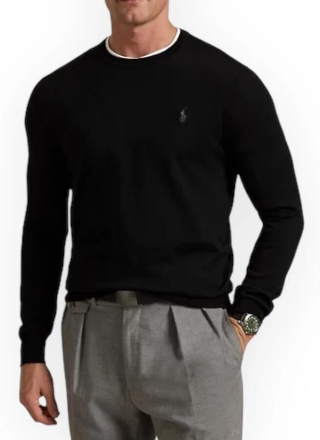 Polo Ralph Lauren Zwarte Sweaters LS CN Pp-Lange Mouwen-Pullover Zwart Heren - Foto 9