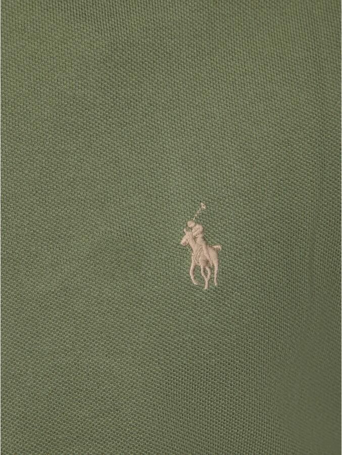 Polo Ralph Lauren Militair Groene Slim Fit Polo Shirt Green Heren - Foto 4