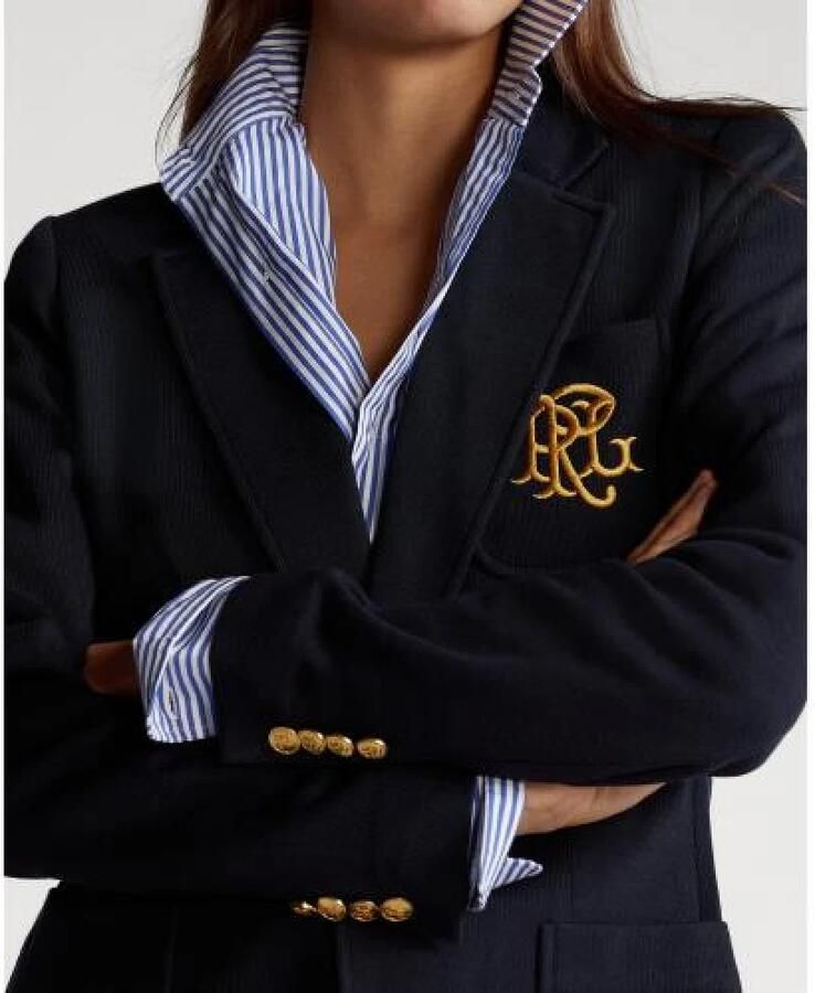Ralph Lauren Blauwe Aw23 Damesblazer Chic en Comfortabel Blue Dames - Foto 2