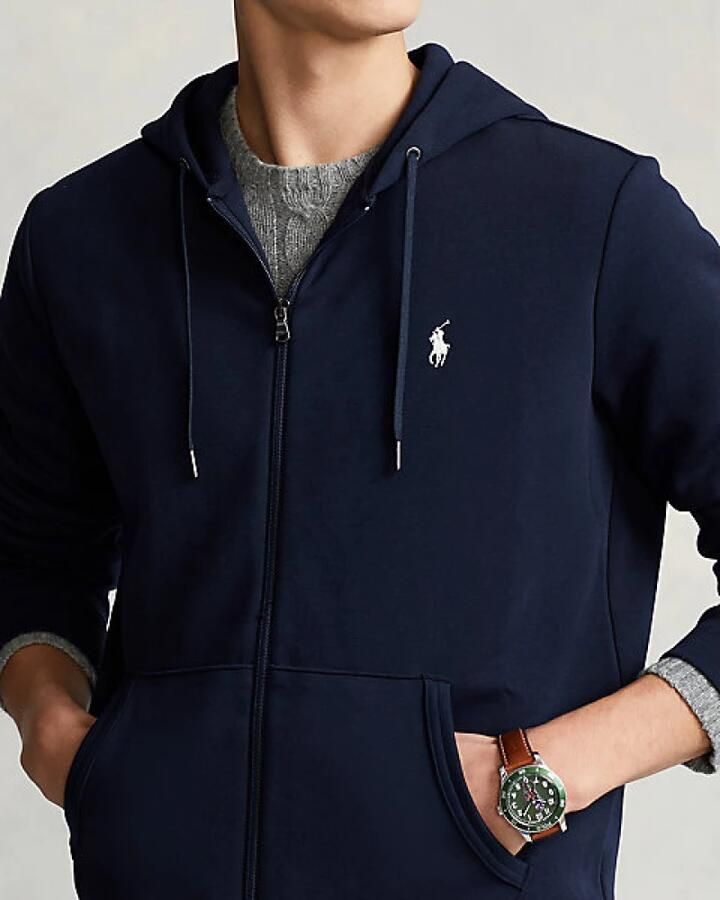 Polo Ralph Lauren Sweater SWEATSHIRT A CAPUCHE ZIPPE EN JOGGING DOUBLE KNIT TECH LOGO PONY - Foto 6