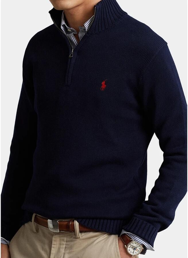 Polo Ralph Lauren Blauwe Katoenen Casual Trui met Lange Mouwen Blue Heren