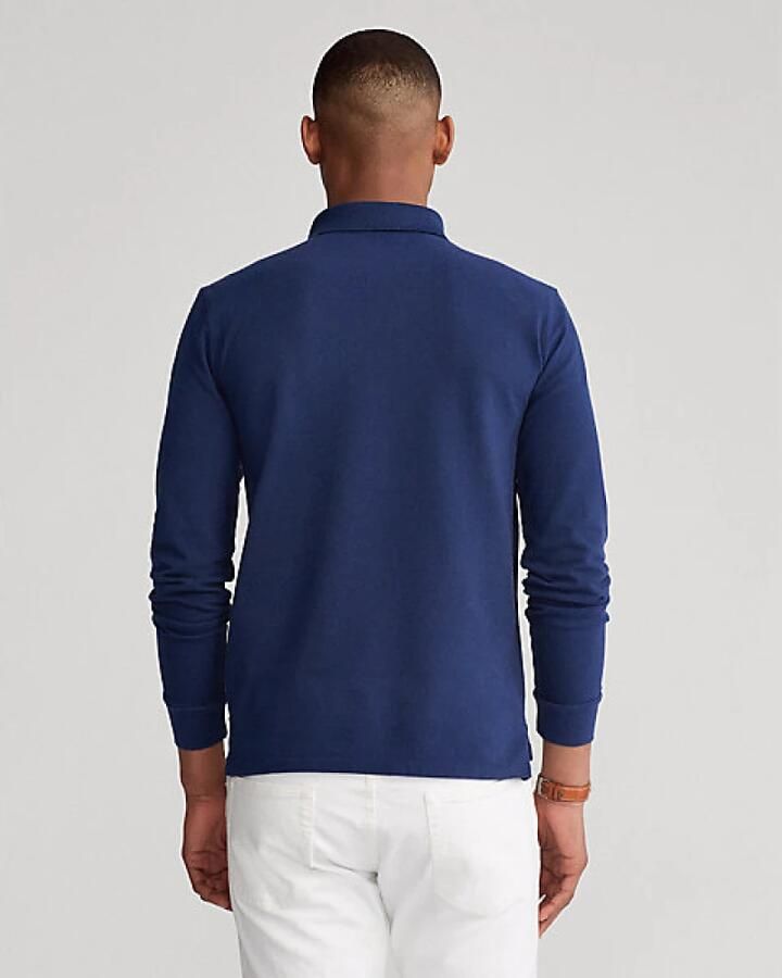 Polo Ralph Lauren Polo Shirt Lange Mouw POLO AJUSTE DROIT EN COTON BASIC MESH LOGO PONY PLAYER - Foto 7