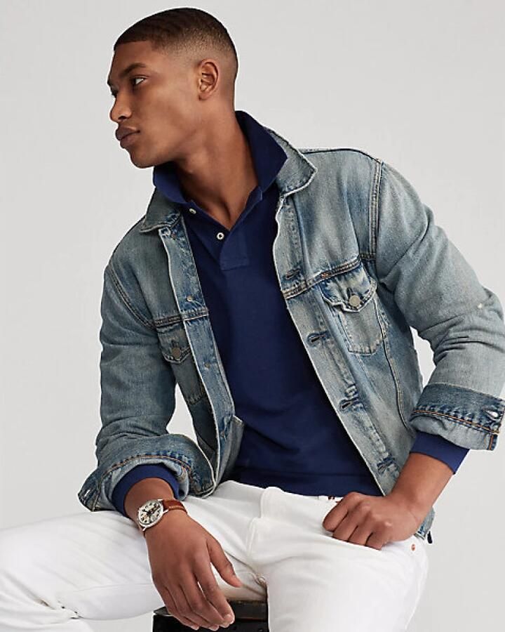 Polo Ralph Lauren Polo Shirt Lange Mouw POLO AJUSTE DROIT EN COTON BASIC MESH LOGO PONY PLAYER - Foto 9