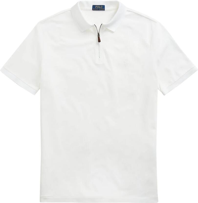 Polo Ralph Lauren Poloshirt met logostitching en ritssluiting - Foto 6
