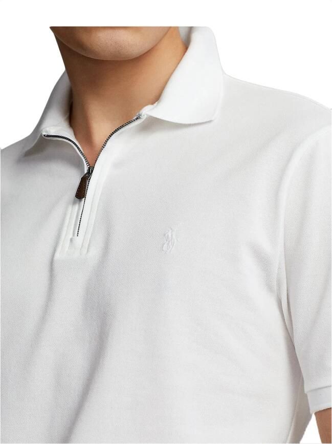 Polo Ralph Lauren Poloshirt met logostitching en ritssluiting - Foto 2