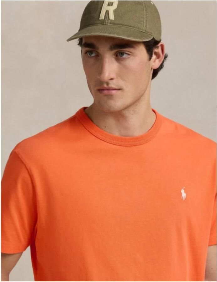 Polo Ralph Lauren Custom slim fit T-shirt van puur katoen met labelstitching - Foto 2