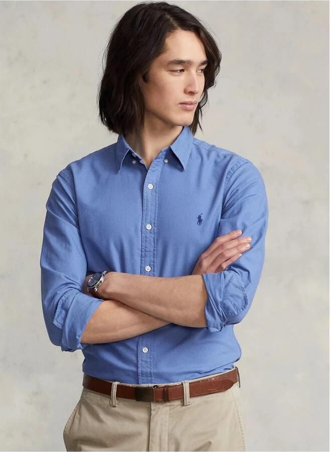 Polo Ralph Lauren Slim fit vrijetijdsoverhemd in denim-look - Foto 2