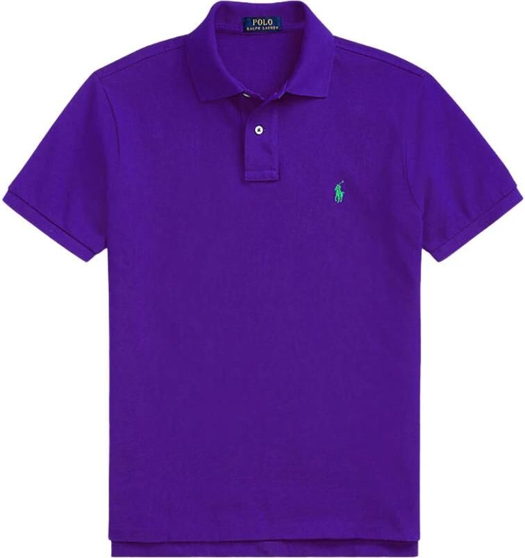 Polo Ralph Lauren Paarse Polo Shirt met Pony Logo Purple Heren - Foto 2
