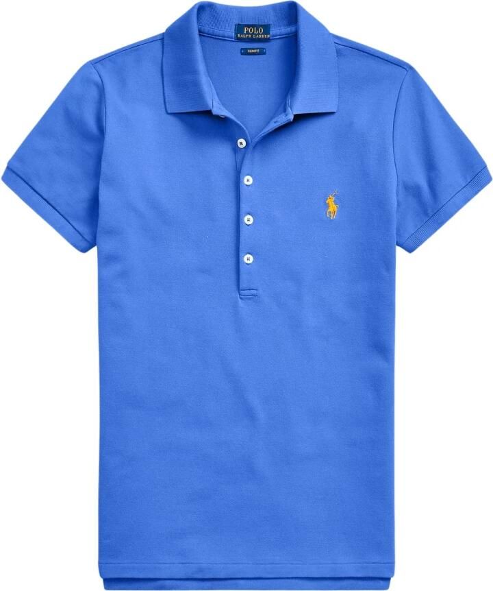 Ralph Lauren Blauw Polo Shirt met Iconisch Pony Borduurwerk voor Vrouwen Blue Dames - Foto 2