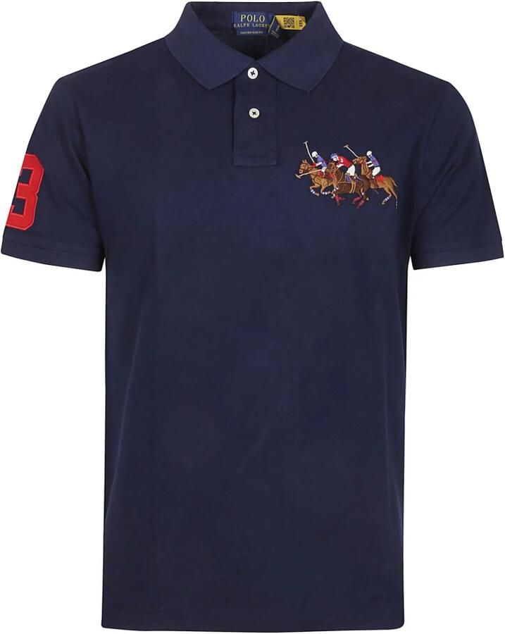 Polo Ralph Lauren Custom slim fit poloshirt met motiefstitching