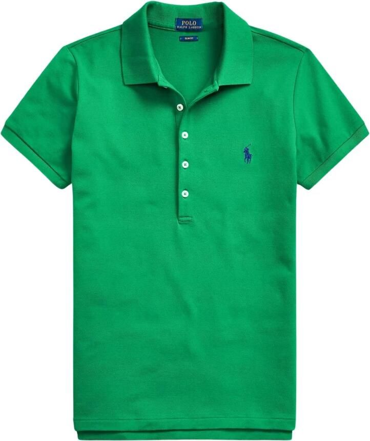 Polo Ralph Lauren Poloshirt van puur katoen met labelstitching model 'JULIE' - Foto 4