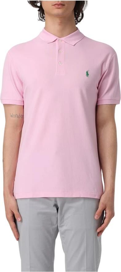 Polo Ralph Lauren Roze Slim Fit Polo Korte Mouw Pink Heren - Foto 5