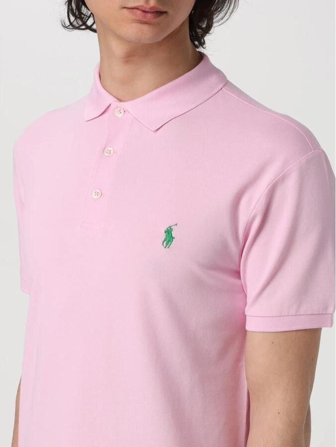 Polo Ralph Lauren Roze Slim Fit Polo Korte Mouw Pink Heren - Foto 2