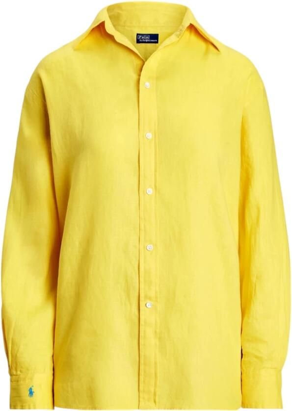 Polo Ralph Lauren Loose fit overhemdblouse van puur linnen met knoopsluiting