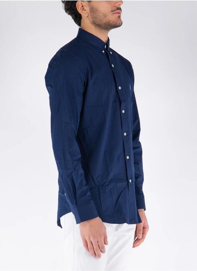 Polo Ralph Lauren Blauwe Button-Down Overhemd met Handtekening Pony Blue Heren - Foto 11