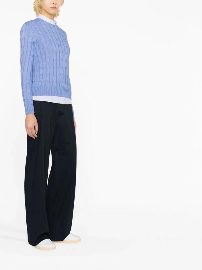 Polo Ralph Lauren Lichtblauwe Julianna Lange Mouw Pullover Trui Blue Dames - Foto 2
