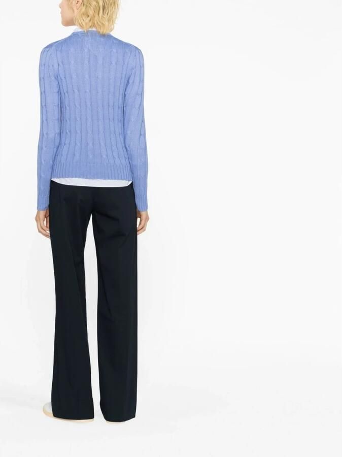 Polo Ralph Lauren Lichtblauwe Julianna Lange Mouw Pullover Trui Blue Dames - Foto 3