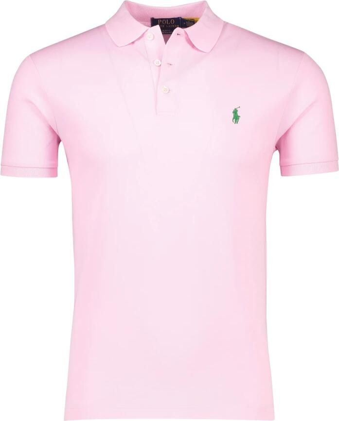 Polo Ralph Lauren Roze Slim Fit Polo Korte Mouw Pink Heren - Foto 2