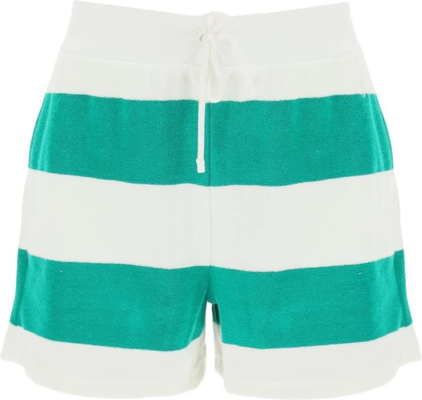 Polo Ralph Lauren Gestreepte Rugby Logo Shorts Multicolor Katoen Multicolor Dames - Foto 8
