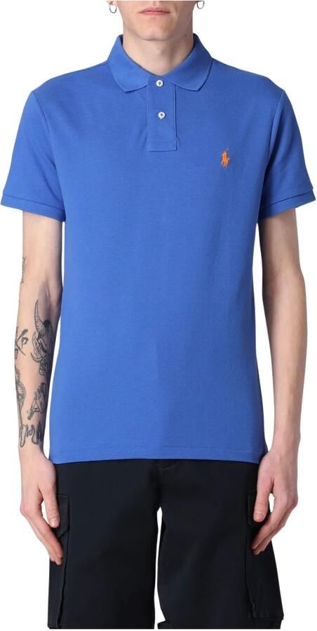 Polo Ralph Lauren Blauw slim fit poloshirt met korte mouw Blue Heren - Foto 6