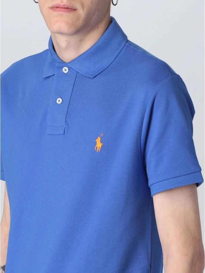 Polo Ralph Lauren Blauw slim fit poloshirt met korte mouw Blue Heren - Foto 2