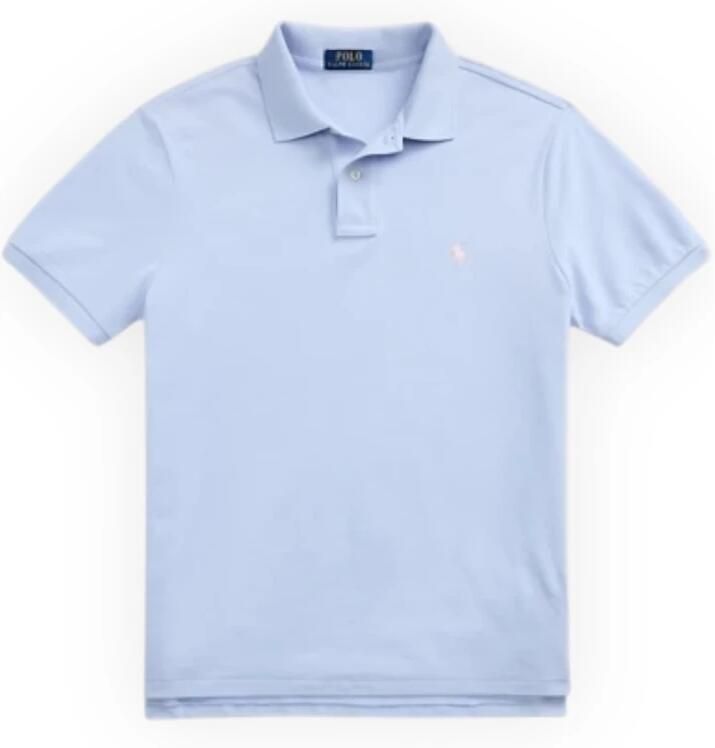 Polo Ralph Lauren Slim-Fit Piqué Polo Gebreid Blue Heren - Foto 4