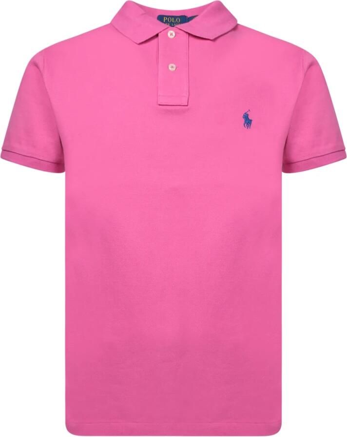 Polo Ralph Lauren Fuchsia Polo Pony Geborduurd Shirt Pink Heren - Foto 2