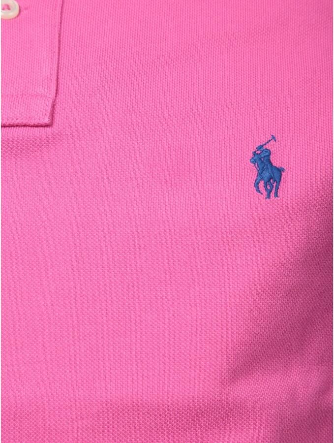 Polo Ralph Lauren Fuchsia Polo Pony Geborduurd Shirt Pink Heren