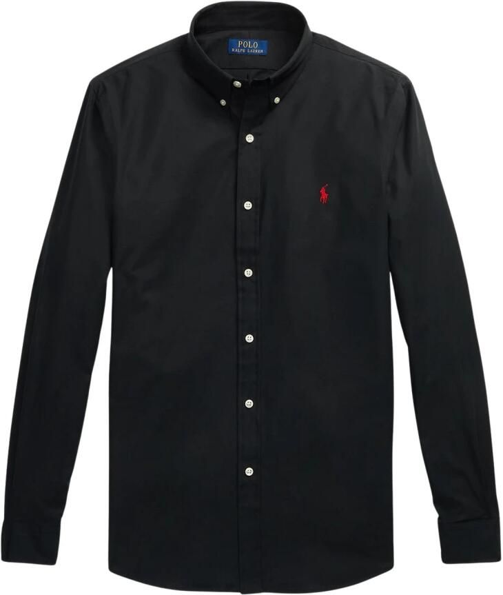 Polo Ralph Lauren Zwarte Button-Down Shirt met Handtekening Pony Black Heren - Foto 8
