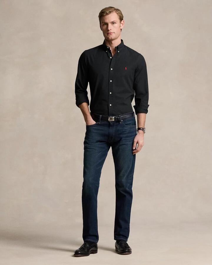 Polo Ralph Lauren Zwarte Button-Down Shirt met Handtekening Pony Black Heren - Foto 5