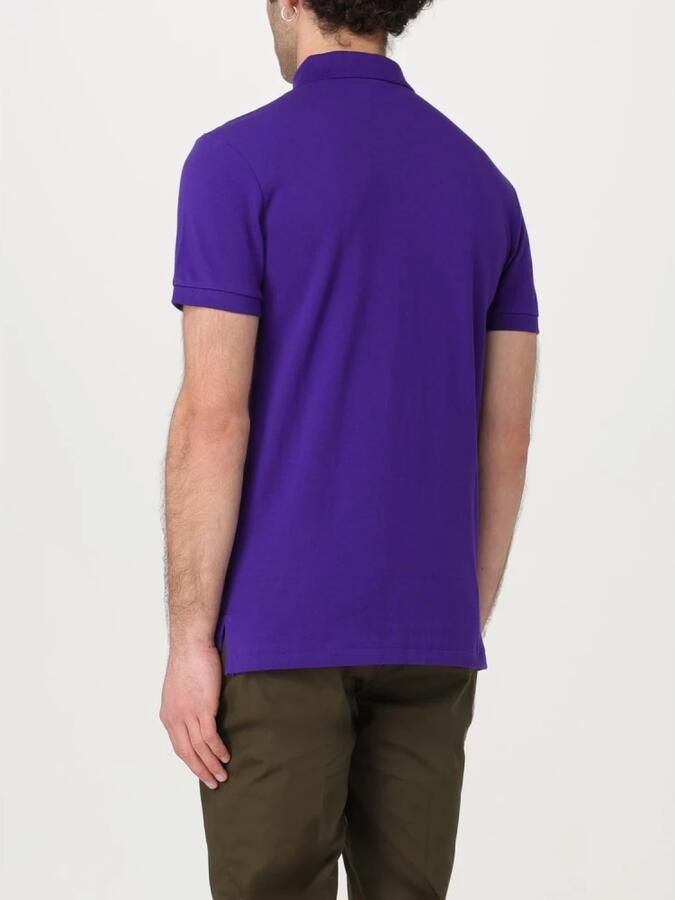 Polo Ralph Lauren Paarse Polo Shirt met Pony Logo Purple Heren - Foto 3
