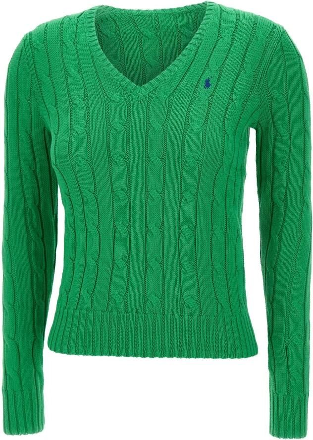 Polo Ralph Lauren Smaragdgroene V-hals trui Green Dames - Foto 2