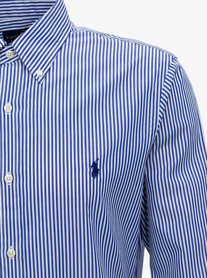 Polo Ralph Lauren Gestreept katoenen overhemd met button-down kraag Blue Heren - Foto 5