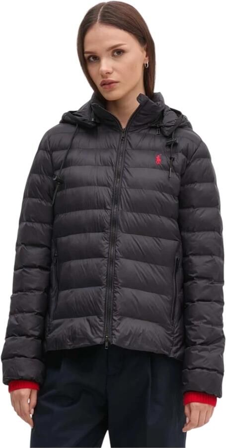 Polo Ralph Lauren Geïsoleerde Zwarte Nylon Casual Jas Black Dames - Foto 5