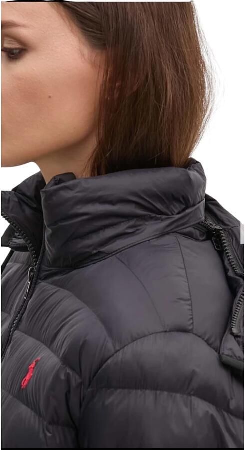 Polo Ralph Lauren Geïsoleerde Zwarte Nylon Casual Jas Black Dames - Foto 2