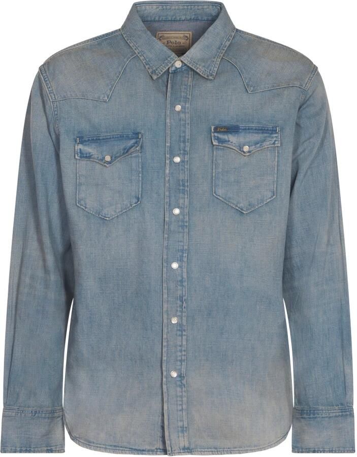 Polo Ralph Lauren Icon Long Sleeve-Sport Shirt men Overhemden blauw Maat XXL Kleding - Foto 2