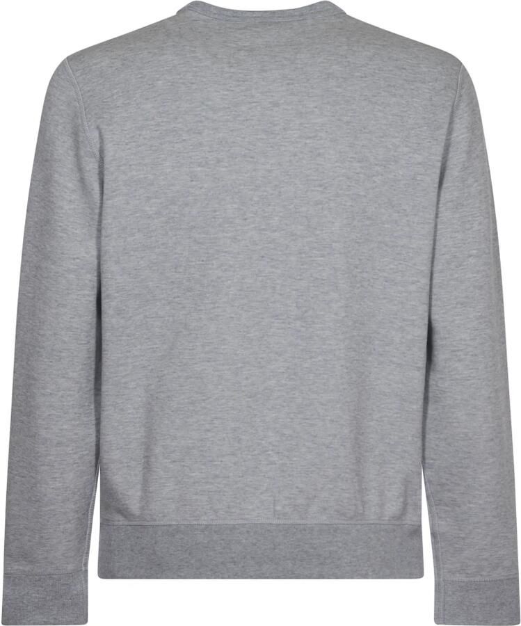 Polo Ralph Lauren Avontuur Beer Katoenen Sweater Gray Heren - Foto 4