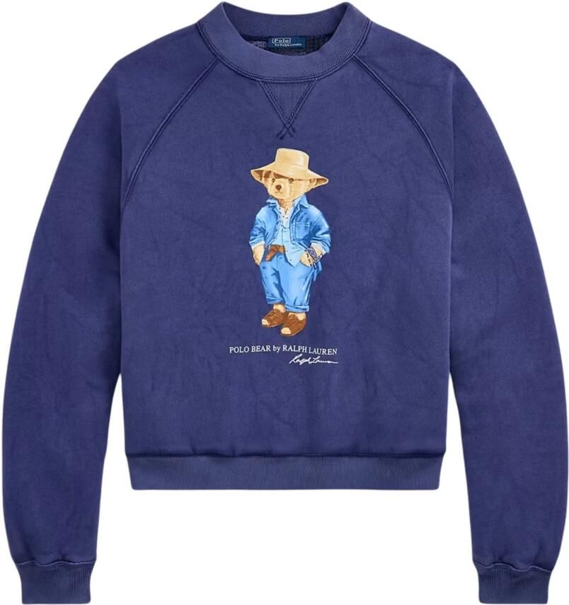 Polo Ralph Lauren Blauwe Sweatshirt met Polo Bear Print Blue Dames - Foto 2
