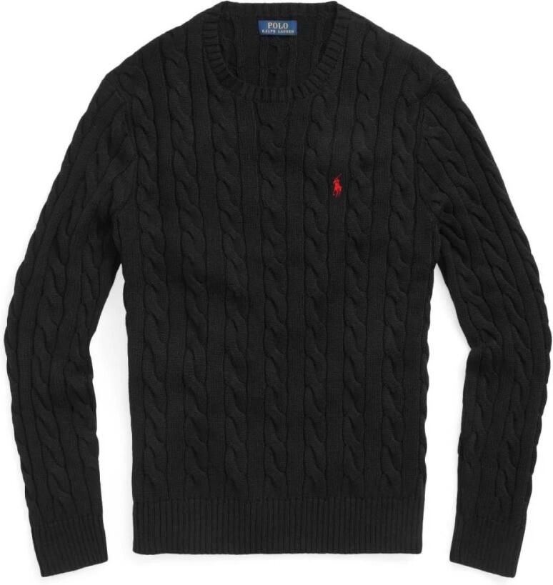 Polo Ralph Lauren Zwarte Katoenen Sweatshirt van Ralph Lauren Zwart Heren