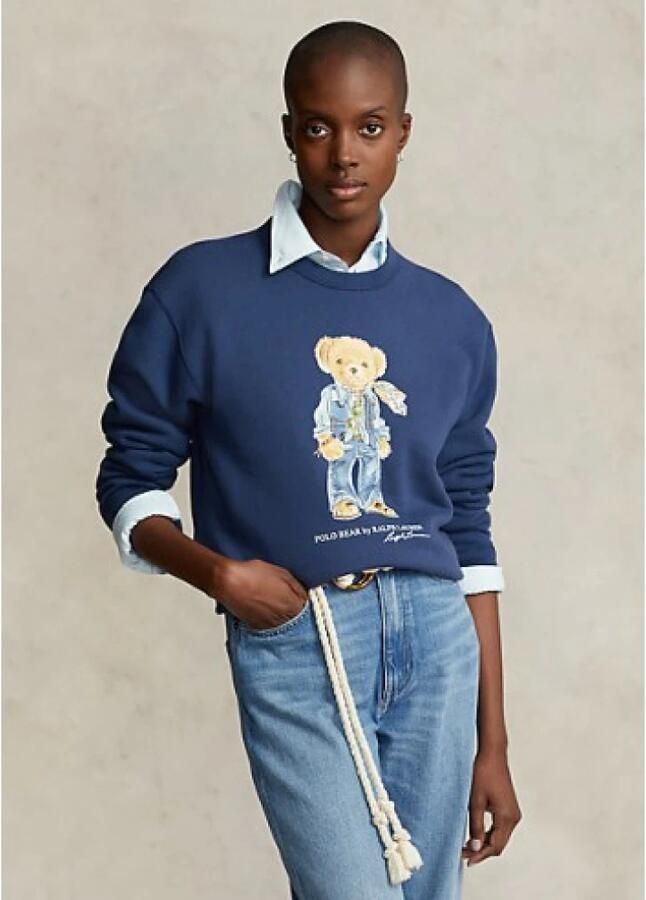 Polo Ralph Lauren Sweatshirt van katoenmix met motiefprint - Foto 4
