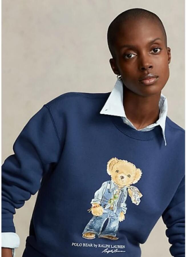 Polo Ralph Lauren Sweatshirt van katoenmix met motiefprint