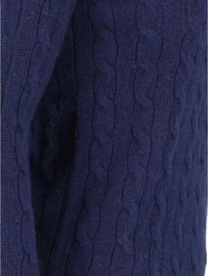 Ralph Lauren Comfortabele ronde hals gebreide trui voor vrouwen Blauw Dames - Foto 2