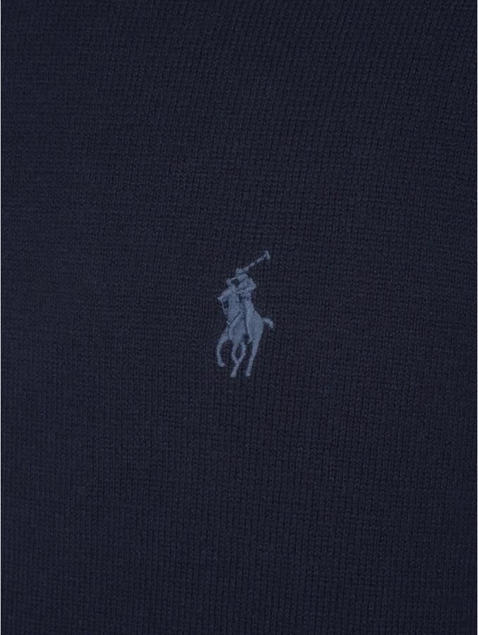 Polo Ralph Lauren Gebreide pullover van een mix van katoen en kasjmier met logostitching