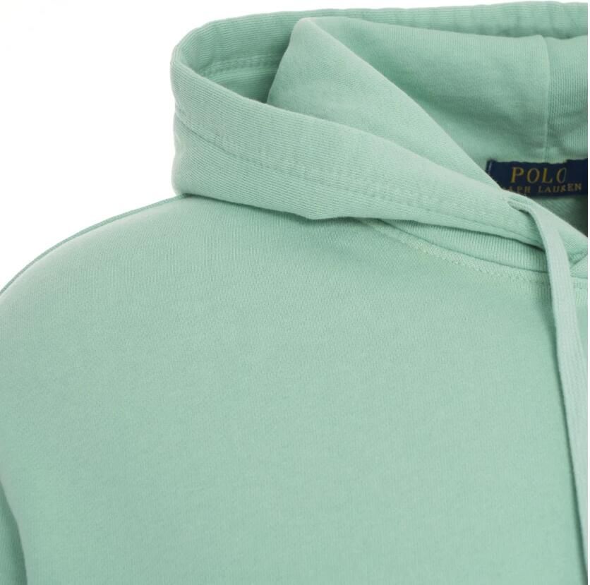 Polo Ralph Lauren Turquoise Geborduurde Hoodie Casual Stijl Green Heren